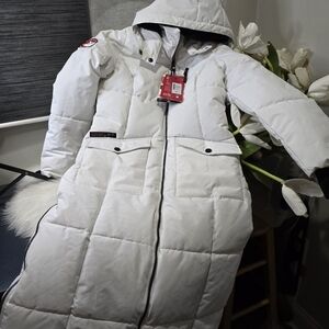 Canada Weather Gear Quilted Maxi Parka Jacket New